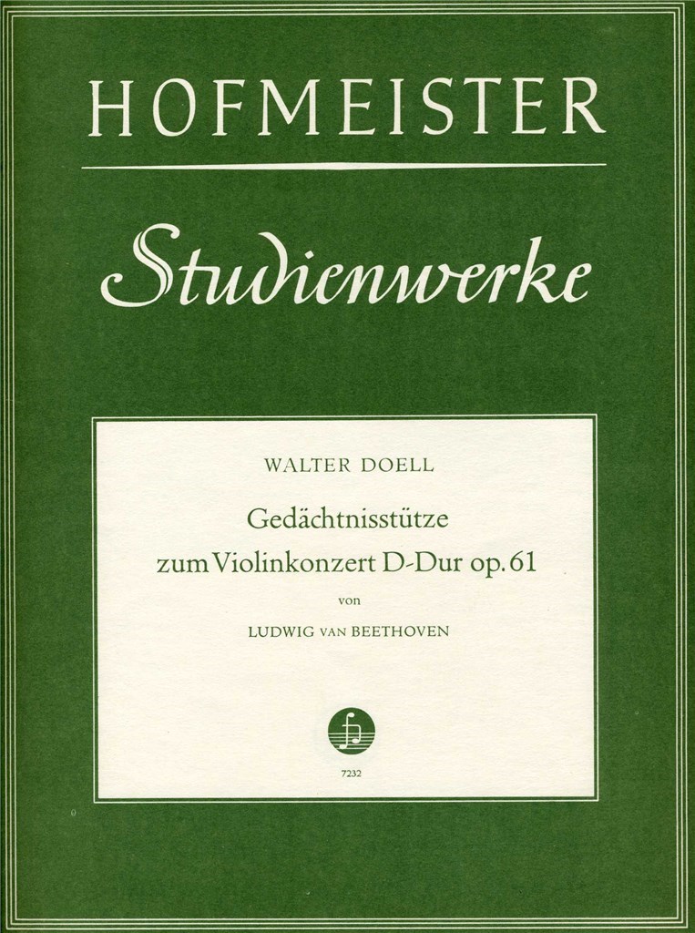 Gedächtnisstütze zum Violinkonzert D-Dur op. 61